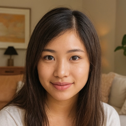 Headshot of a smiling client. Her review highlights the practical, expert advice from Aneta Mildiani, enabling her to achieve her desired goals in love and relationships.