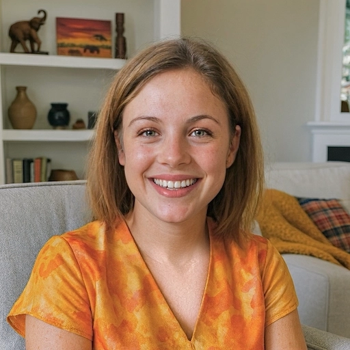 Authentic photo of a beaming client. Her testimonial credits Aneta Mildiani’s strategic e-book with helping her navigate a difficult relationship and find mutual love.