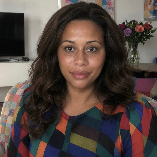 A radiant woman’s testimonial for Aneta Mildiani. Her smile is the visual evidence of a successful transformation in her relationship with the aid of the e-book.