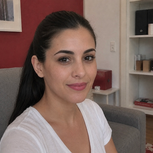 A radiant woman’s testimonial for Aneta Mildiani. Her smile is the visual evidence of a successful transformation in her relationship with the aid of the e-book.