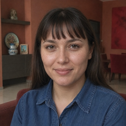 A radiant woman’s testimonial for Aneta Mildiani. Her smile is the visual evidence of a successful transformation in her relationship with the aid of the e-book.