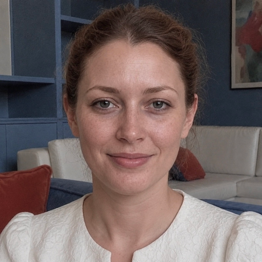 A radiant woman’s testimonial for Aneta Mildiani. Her smile is the visual evidence of a successful transformation in her relationship with the aid of the e-book.