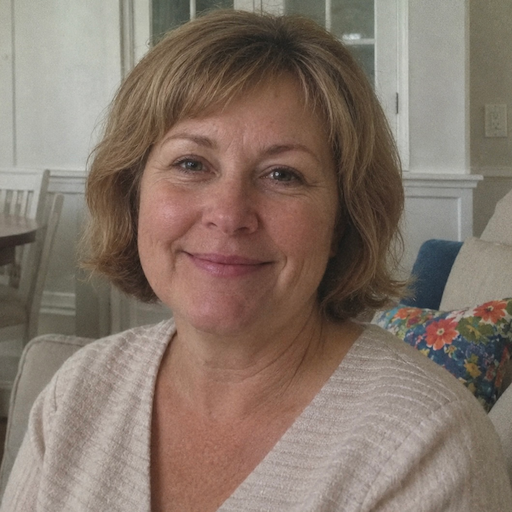 A radiant woman’s testimonial for Aneta Mildiani. Her smile is the visual evidence of a successful transformation in her workshop.