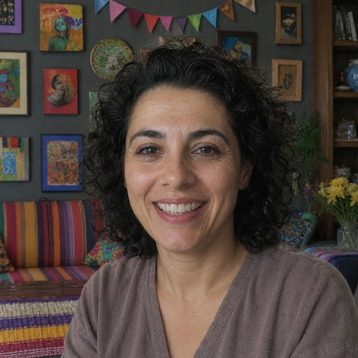 A radiant woman’s testimonial for Aneta Mildiani. Her smile is the visual evidence of a successful transformation in her relationship with the aid of the e-book.