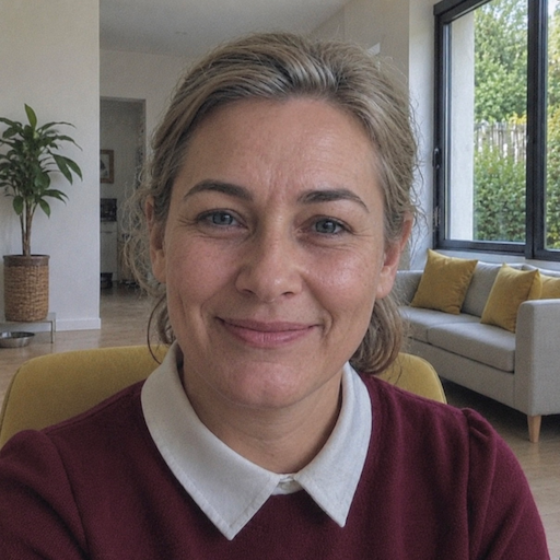A radiant woman’s testimonial for Aneta Mildiani. Her smile is the visual evidence of a successful transformation in her relationship with the aid of the e-book.