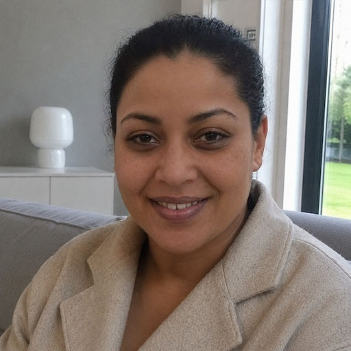 A radiant woman’s testimonial for Aneta Mildiani. Her smile is the visual evidence of a successful transformation in her relationship with the aid of the e-book.