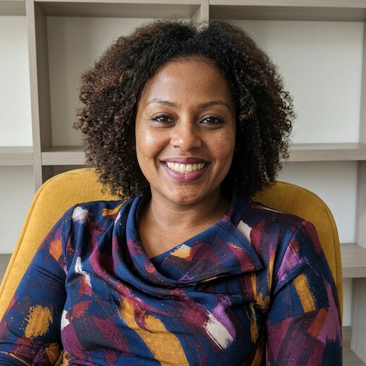 A radiant woman’s testimonial for Aneta Mildiani. Her smile is the visual evidence of a successful transformation in her relationship with the aid of the e-book.