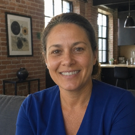 A radiant woman’s testimonial for Aneta Mildiani. Her smile is the visual evidence of a successful transformation in her relationship with the aid of the e-book.