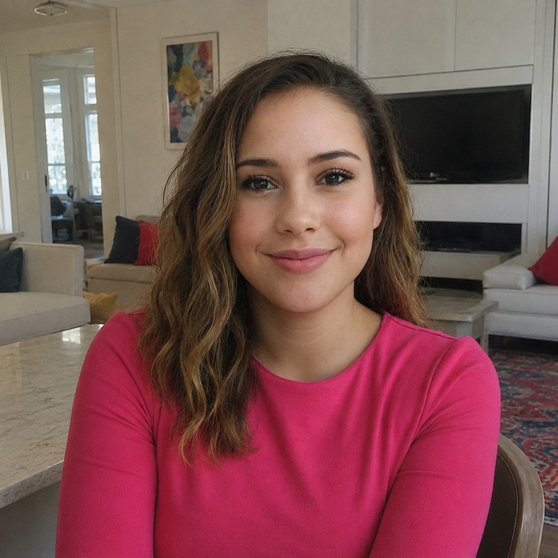 A radiant woman’s testimonial for Aneta Mildiani. Her smile is the visual evidence of a successful transformation in her relationship with the aid of the e-book.