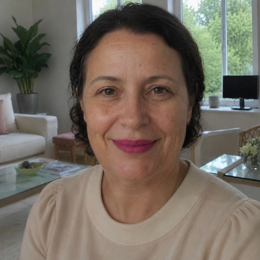 A radiant woman’s testimonial for Aneta Mildiani. Her smile is the visual evidence of a successful transformation in her relationship with the aid of the e-book.